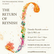 The Return of the Reynish. Flyer for the Philharmonic Winds Singapore Concert - April 2011